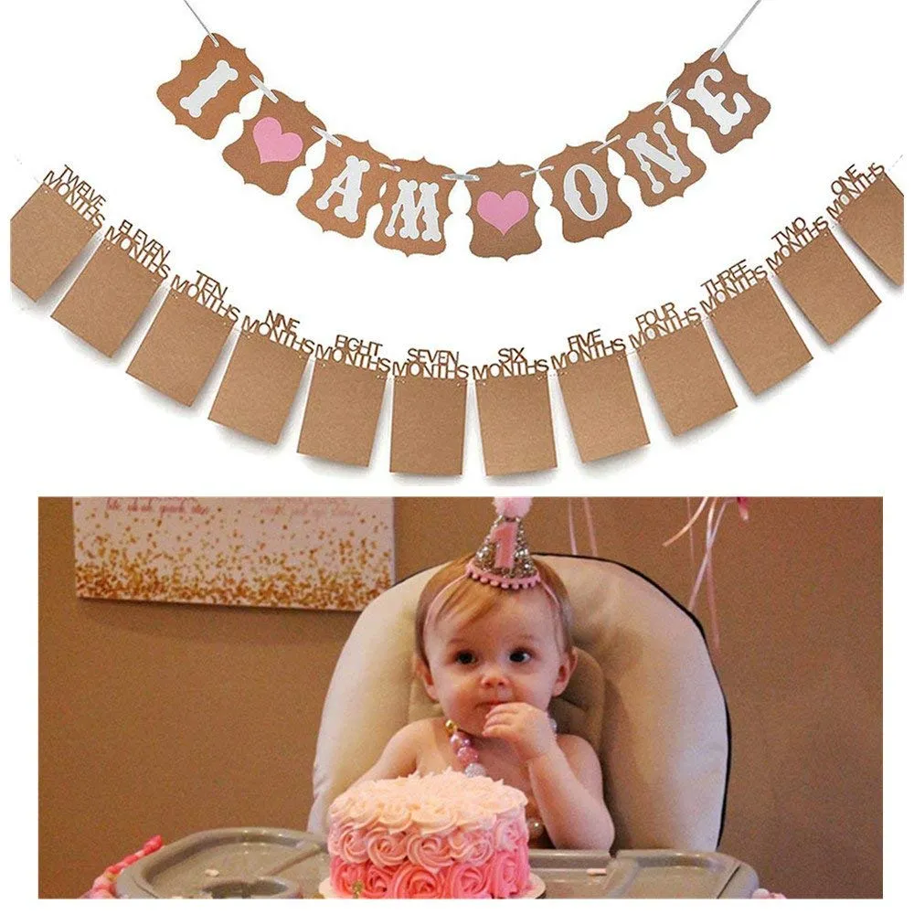 Decorazioni Compleanno 1 Anno Set, Palloncini Compleanno 1 Anno