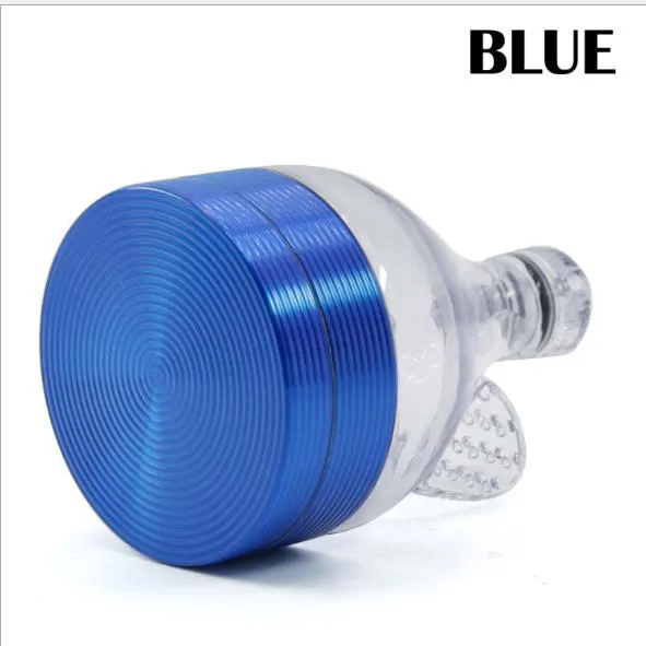 Diameter 63MM Zinc Alloy New 5-color Thread Funnel-shaped Three-tier Broken Cigarette Smoke Device