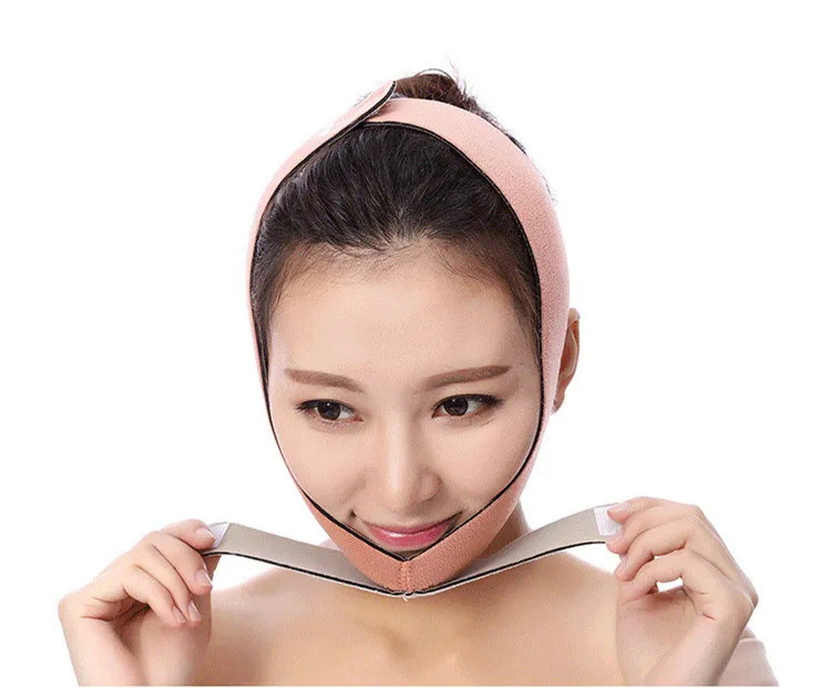 V Face Lift Up Tape Anti Wrinkles Mask Ultra-thin Double Chin Removal Slimming Lifting Face Slimmer Mask Strap Band Face thinning bandage