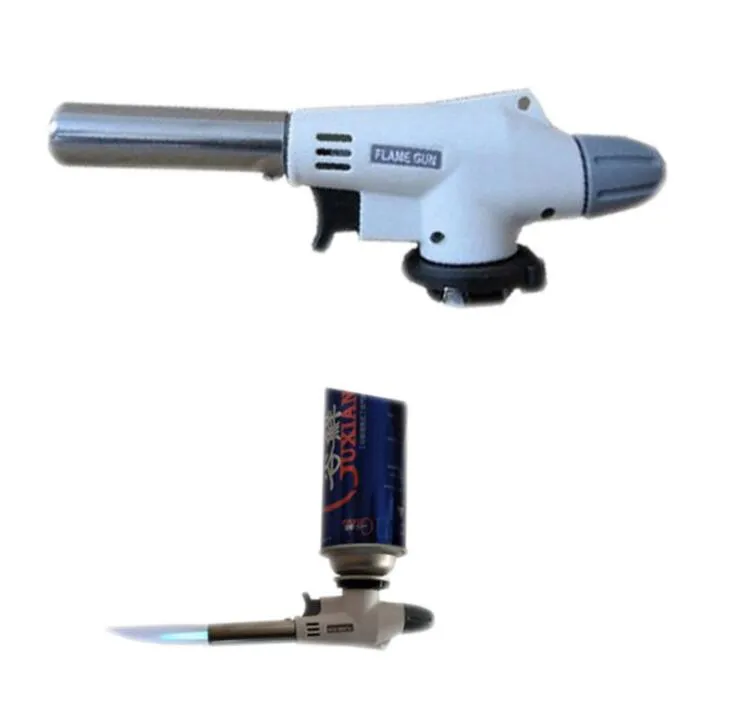 BBQ Blowtorch Кулинарные зажигалки Паяльная бутановая газовая горелка Flame Auto Hegition Blow Jet Leaching Сварка горящий Отопление Кухонный инструмент 3 Стили