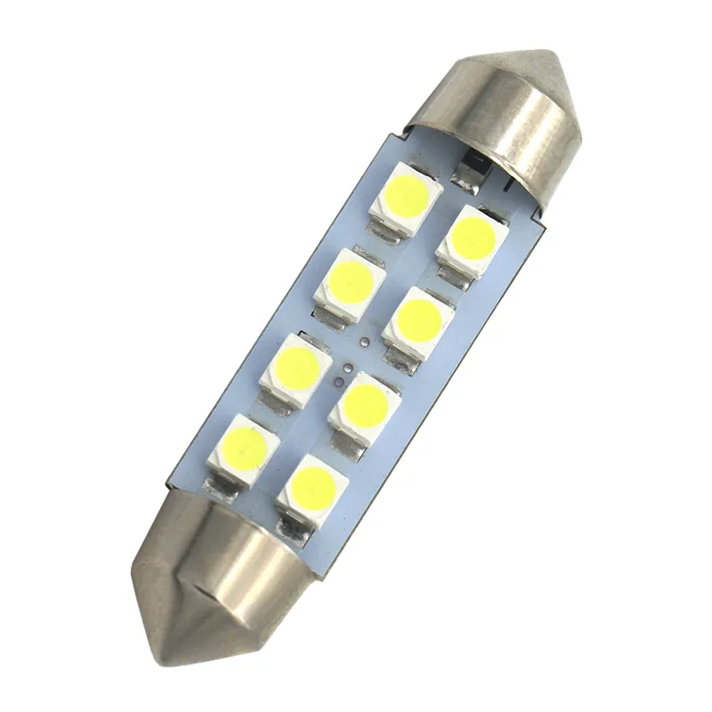 흰색 캔버스 페스토랑 LED 조명 36mm C5W C10W DE3175 6 SMD 5630 5730 오류 없음 무료 자동 자동차 인테리어 맵 램프 돔 없음 돔