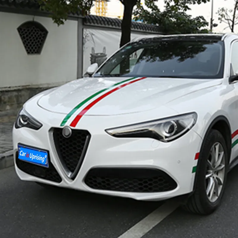 Auto Styling Italienische Flagge Drei Farbe Streifen Aufkleber