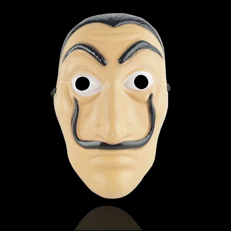 Dia das Bruxas Horror Prop La Casa De Papel Card Máscara House Salvador Dali Bella Ponte Prom Mask