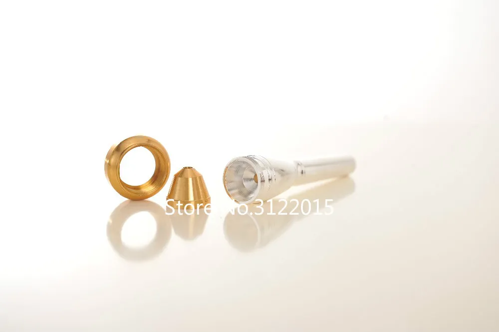 High Quality Brass Mouthpiece For Bb Trumpet Size 2a 2b 3a 3b & 2 Trumpet Heads Silver And Gold Plated Surface 