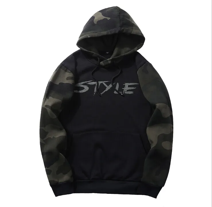 Felpa Mimetica Da Uomo Nuova 2018 Felpe Con Cappuccio Taglia Euro STYLE Lettera Stampata Pullover Con Cappuccio Felpa Da Strada Moda Spedizione Gratuita Da 19 67 DHgate