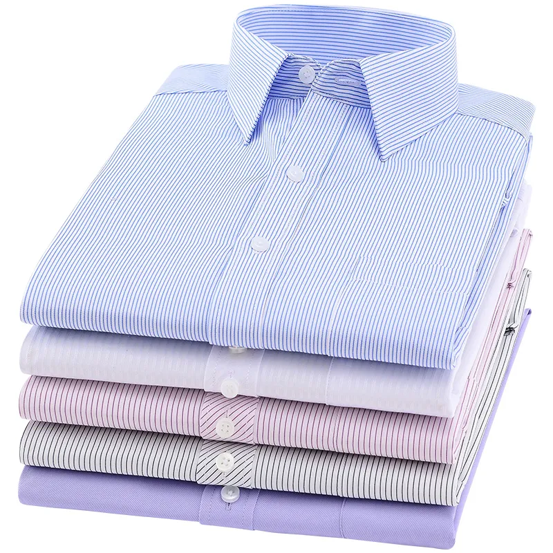 2018 Gloednieuwe Mode Lange Mouw Slanke Mannen Dress Shirt Designer 4XL YN045 Hoge Kwaliteit Effen Mannelijke Kleding Fit business Shirts