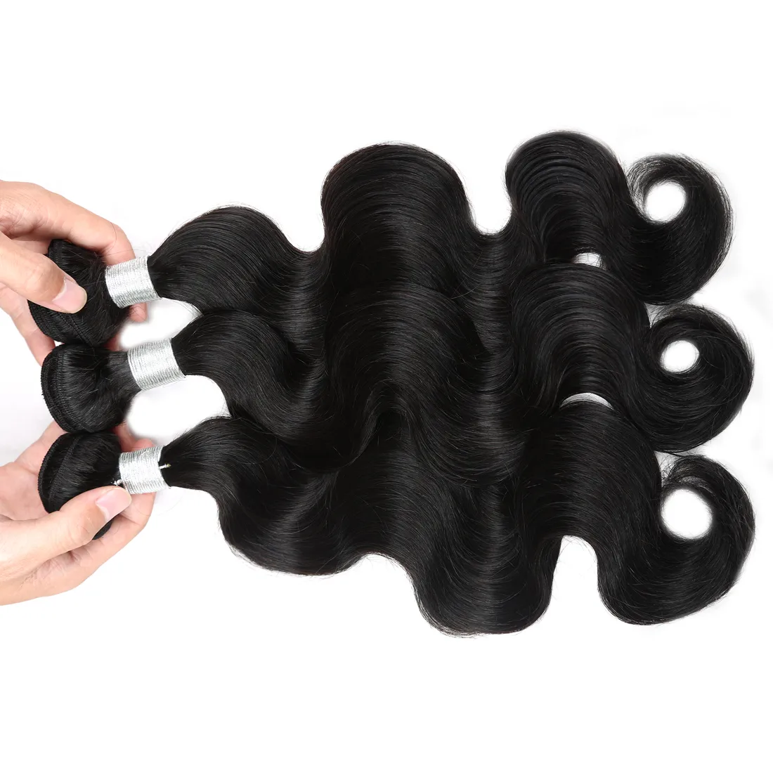 12a vague corporelle cheveux humains crus 3bundles avec couleur naturelle de qualité supérieure qualité brésilienne malaisienne indienne malaisie 830inch2397538