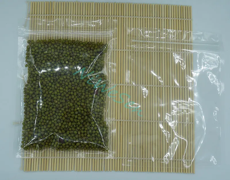X 16*24cm both side high clear plastic ziplock bag-reclosable transparent ormosia/coconut packing zipper pouch, food sack