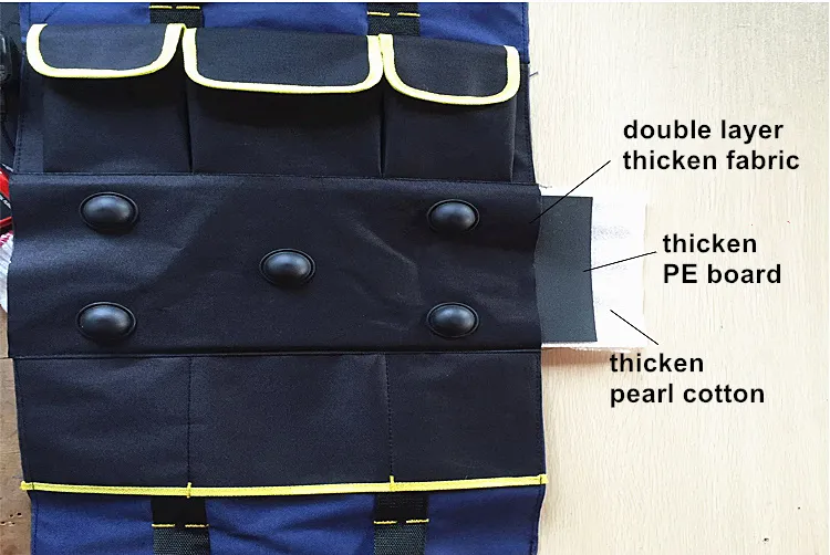 Thicken 600D Doulbe Laag Oxford Doek Tool Bag Canvas Multifunctionele Hand Schouder Elektricien Hardware Reparatie Kit