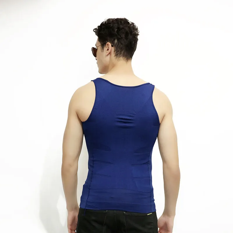 New mens slimming shirt New body shaper for men man shapewear 140D