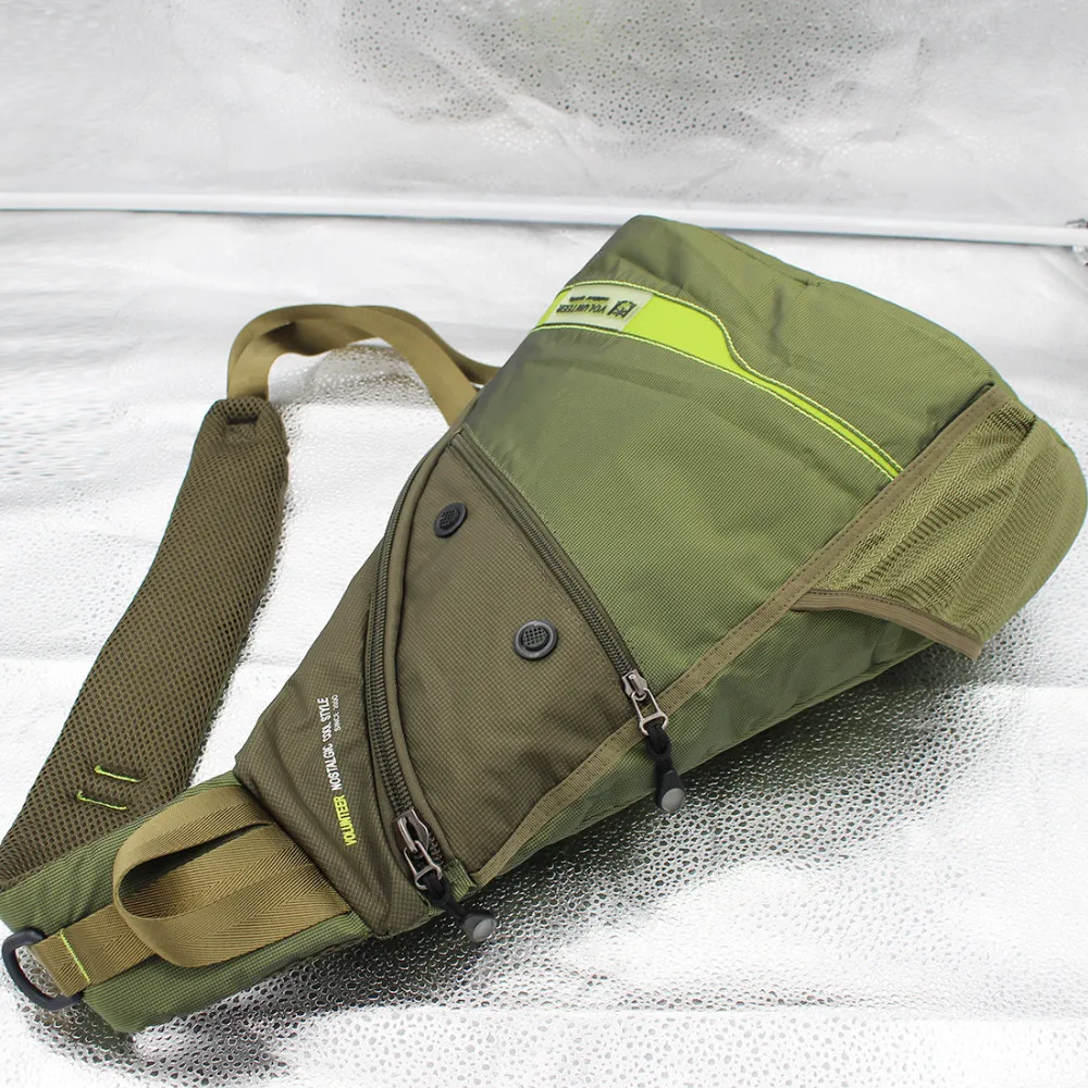 Donne Uomini Piccolo Sling Zaino Impermeabile Crossbody Spalla Petto Borsa Daypack Bianco