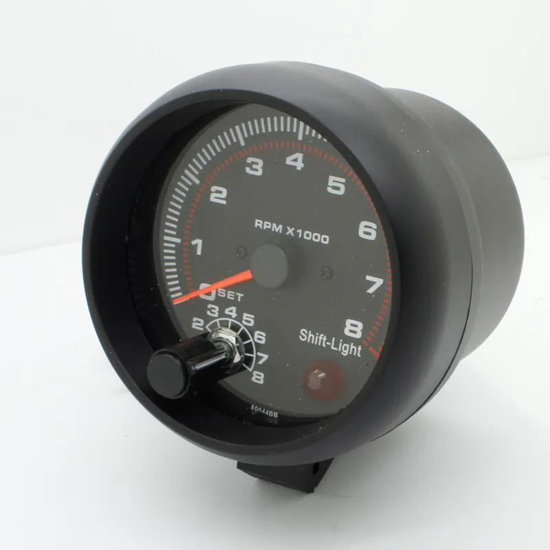 3.75 '' RPM Tachometer Tacho Gauge Auto Auto Meter Licht schwarz DC 12V 2017 für 12V Benzinfahrzeuge
