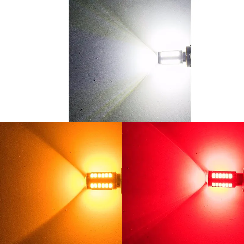 1156 P21W 7056 BA15S 33 smd 5630 5730 led Car Brake Lights fog bulb auto Reverse lamp Daytime Running Light red white yellow 12V