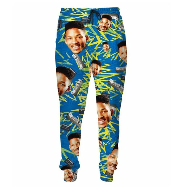 Stile estivo So Fresh Will Smith Prince Pantaloni sportivi Uomo/Donna Hip Hop Moda Pantaloni stampati 3D Pantaloni da jogging Pantaloni casual AMS017