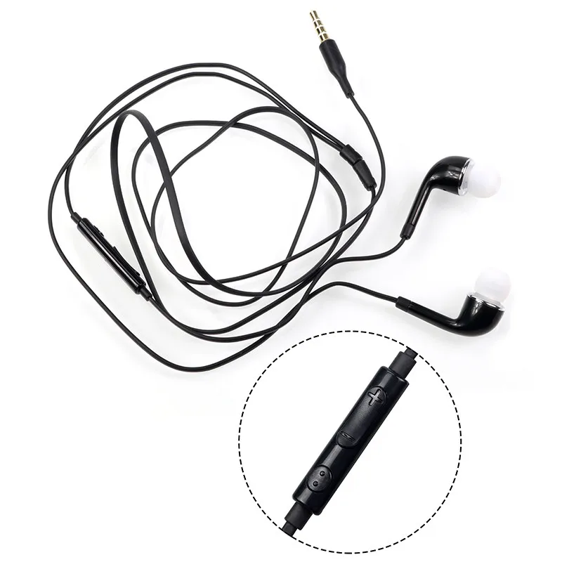 DHL J5 Headphones In-Ear Earphone with Mic and Remote Stereo 3.5mm Headset for Samsung Galaxy S7 S6 S5 S4 S8 S9 F-EM