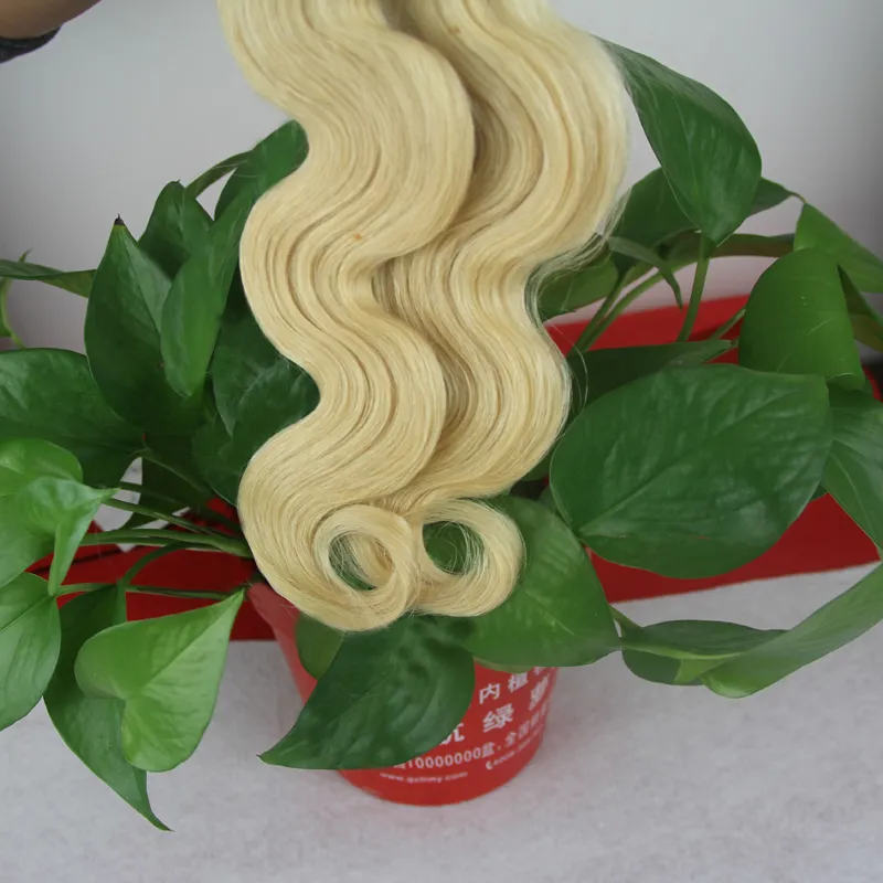 613 cheveux vierges blonds 100 g100 s Fusion pré-collée i-tip Extensions de cheveux cheveux de vague de corps