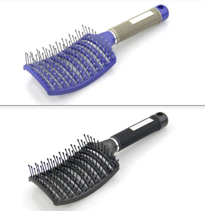 Professional hair extensions Bristle Hair Brushes comb Antistatic Heat Curved Vent Barber Salon Hair Styling Tool Rows Tine Comb3583399