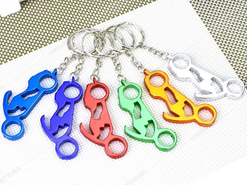 Portachiavi Apribottiglie In Acciaio - 2 Pezzi - Design Moderno Per Uomo E Donna - Foto 9