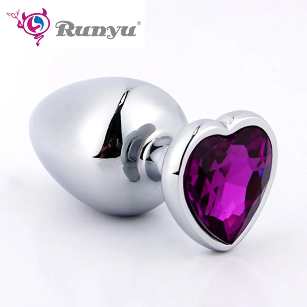 Small/Large Metal Anal Plug With Crystal Jewelry Anal... From Ruiqi04,  $8.29