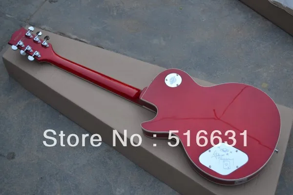 Gratis frakt!! Ny Ankomst Beställda Shop Cherry Electric Guitar Ace Frehley 3 Pick-up r