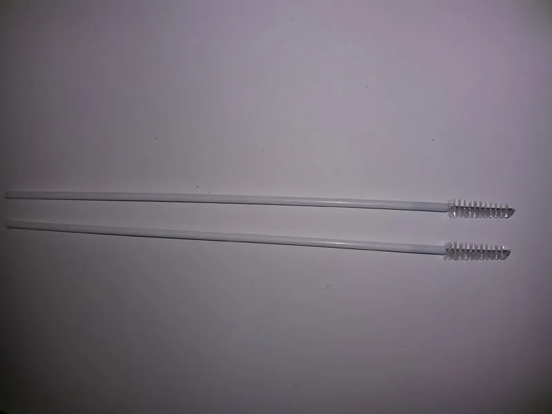 16cm 5mm 100 PCS Paket Paslanmaz Çelik Teli Plastik Tutar Saman Temizleyici Temizleme Fırçaları Temizleme Fırça Şişesi Fırçası Fırçası7327796