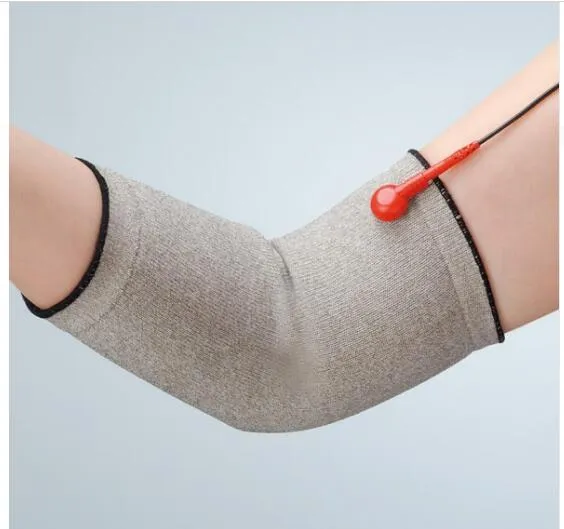 100PCS (50Pair) Nya ledande fiberkuddar Akupunktur Massage Elbow Sleeve KneeCap för TENS / EMS Machine