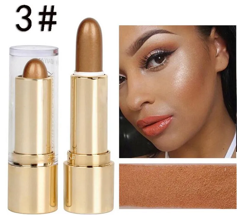 HANDAIYAN highlight contour stick Shimmer Highlighter Contour Bronzer Cream Face Makeup waterproof DHL 1590653