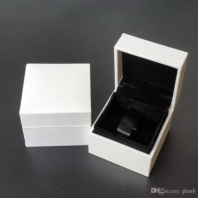White Wooden Jewelry Boxes with Brand Logo for Pandora Charms Beads Rings Earrings Retail Gift Box for 2024