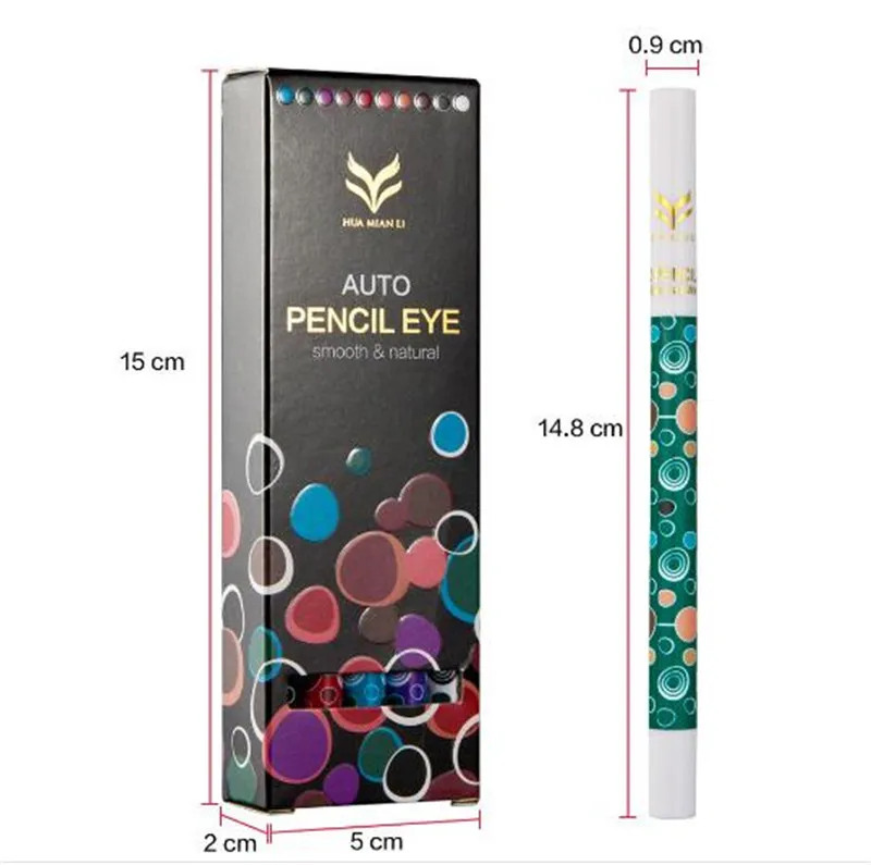 10 Kolory / zestaw kosmetyków kosmetyków Glitter Eyeshadow Ołówek Wodoodporna Kolorowa Makeup Pen Eyeliner Glitter Lip Eye Liner Ołówek Darmowa Wysyłka