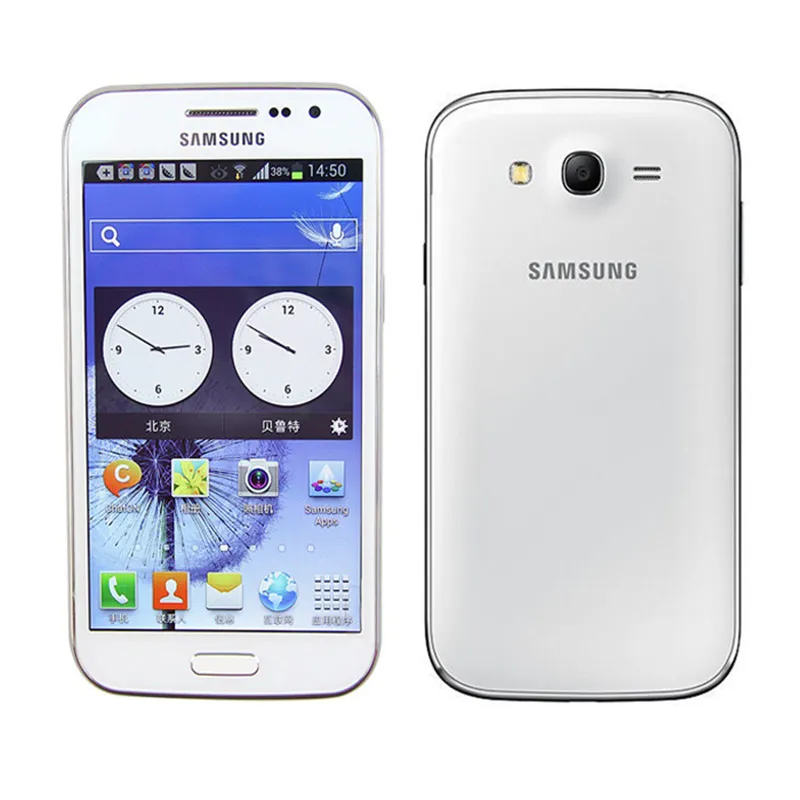 Oryginalny Samsung Galaxy Grand I9082 Dual Sim Odblokowany 3G GSM Mobile Telefon Dual-Core 5.0 '' 8MP 1G / 8 GB TYLKO TELEFONOWY Brak pudełka