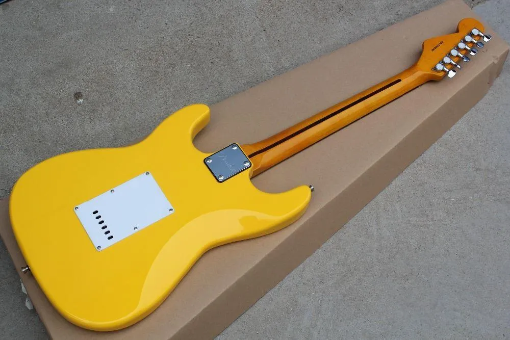 中国カスタムギター新しいイエロークリームセントエレクトリックギター2015 85261164