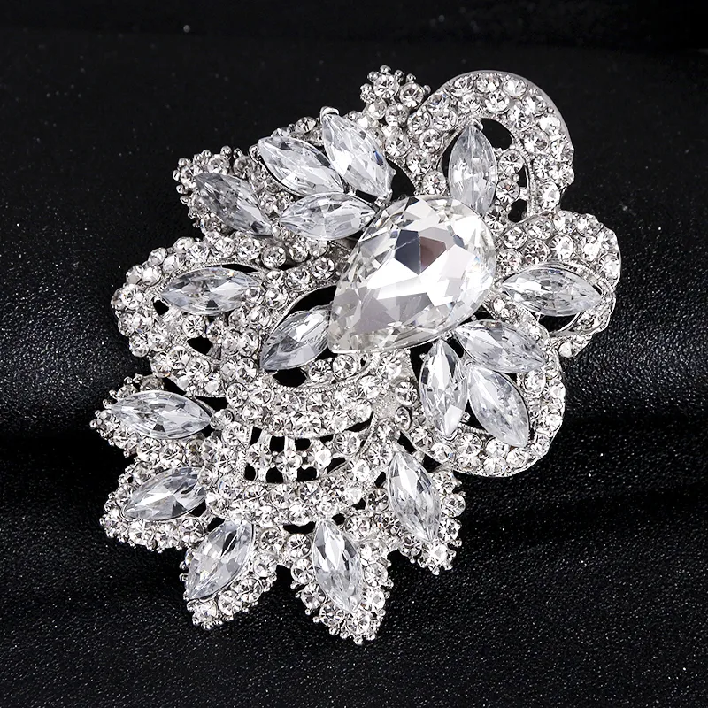 Elegant Glass Walls And Rhinestone Brooch Pins With Flower Design Perfect For Weddings And Special Occasions Available In China From Hiramee 17.9 DHgate.Com
