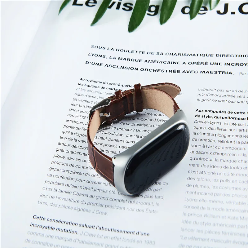 Mi band on sale 3 leather strap