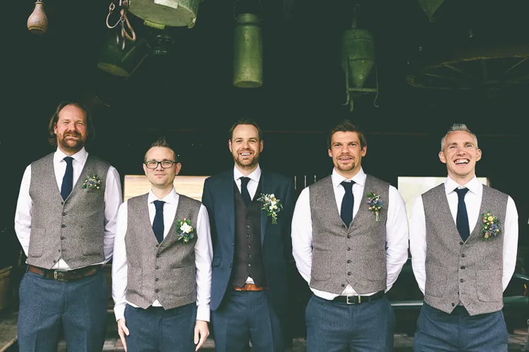 العريس سترات ل حفل زفاف سترات يتأهل الرجال سترات مخصص زائد الحجم رمادي النمط البريطاني bestman فريق العريس ارتداء بدلة العمل