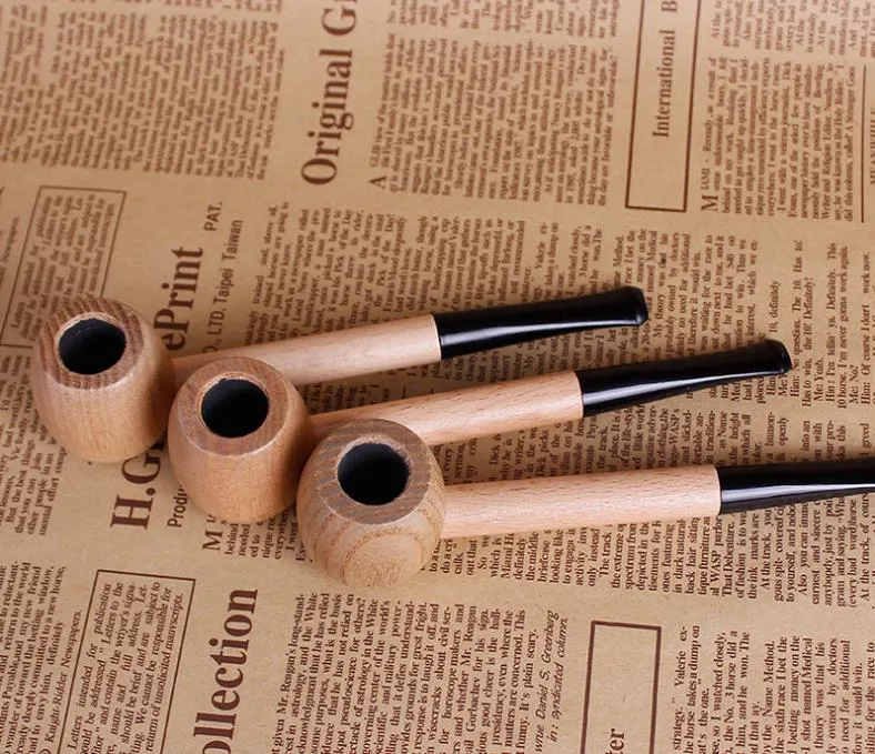 O novo filtro de fundo redondo de madeira vigorosamente marinheiro Mini cachimbo homens retos conjunto de fumar tipo martelo direto da fábrica