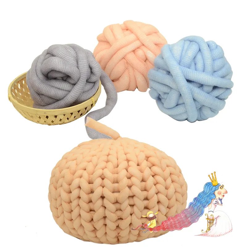500g/ball Wool Super Chunky Yarn Bulky Roving Yarn for Finger Knitting,Crocheting Felting,Making Rugs Blanket and Crafts Hand Knitting Yarn