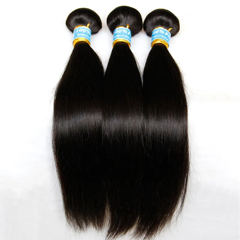 Peruviaanse Virgin Hair Straight 3 / 4st Kavel Onverwerkte 8A Peruaanse Remy Menselijk Hair Extensions Goedkope Peruaanse Haar Weave Bundels Gratis Verzending