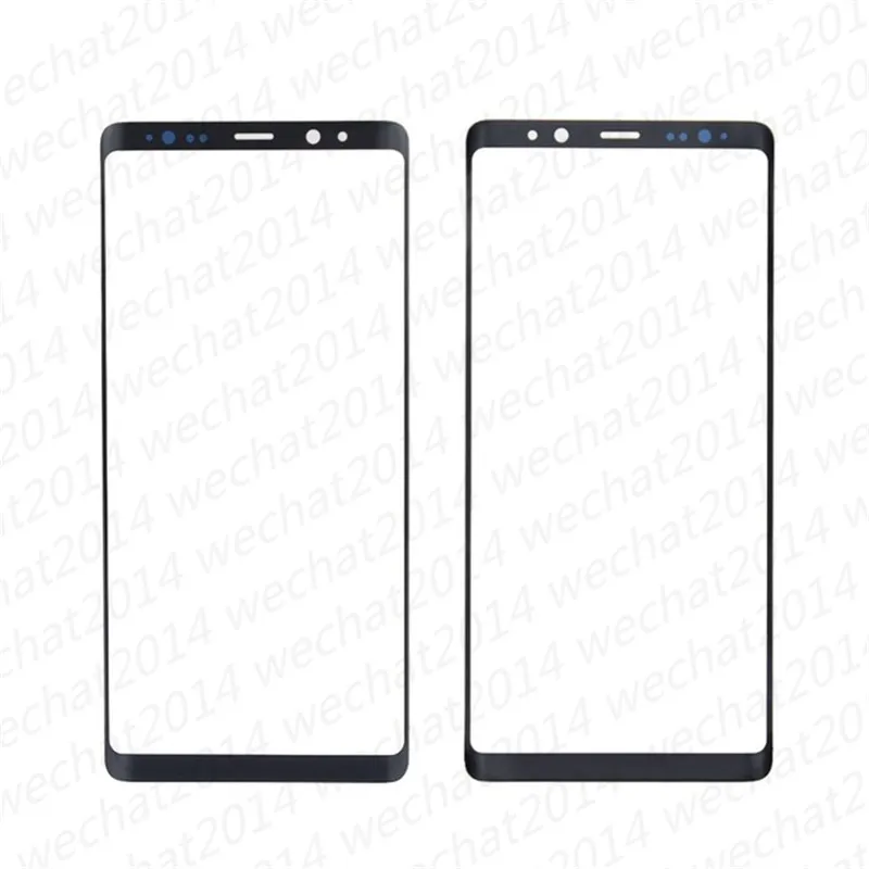 Reemplazo de la lente de cristal de la pantalla táctil exterior frontal del OEM para Samsung Galaxy Note 8 N950A N950F DHL gratis