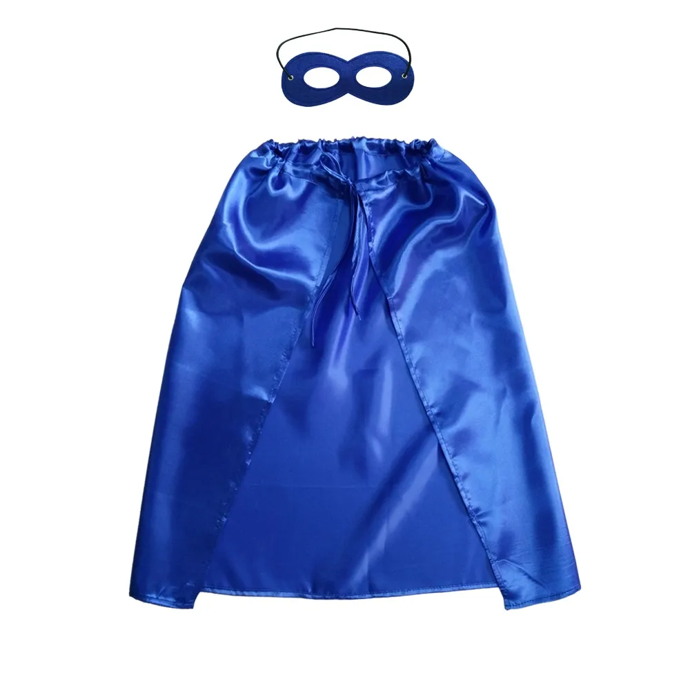 Superhero мыс 21inch * 27inch оптовой сатин окрашенные ткани ребенка пользу косплей мыс Хэллоуин Рождество супергерой косплей одежды