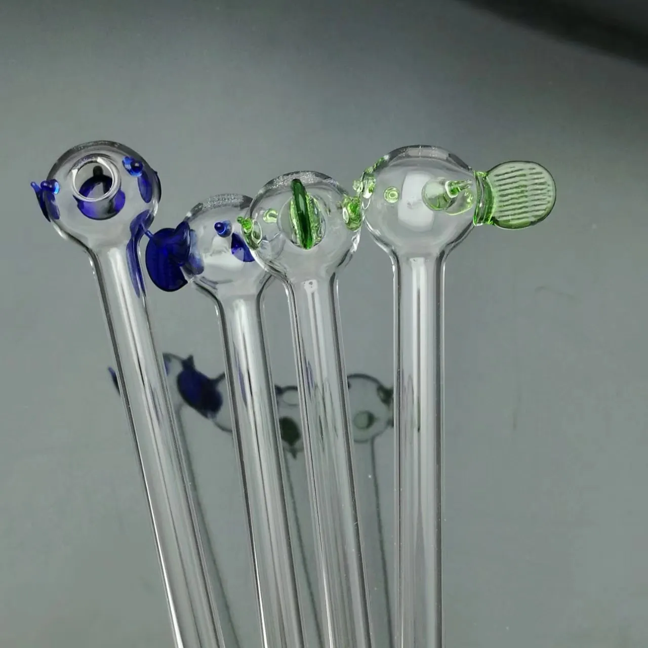 Coloured small fish sucker , Wholesale Glass bongs Oil Water Pipes Glass Pipe Oil Rigs Smoking ,