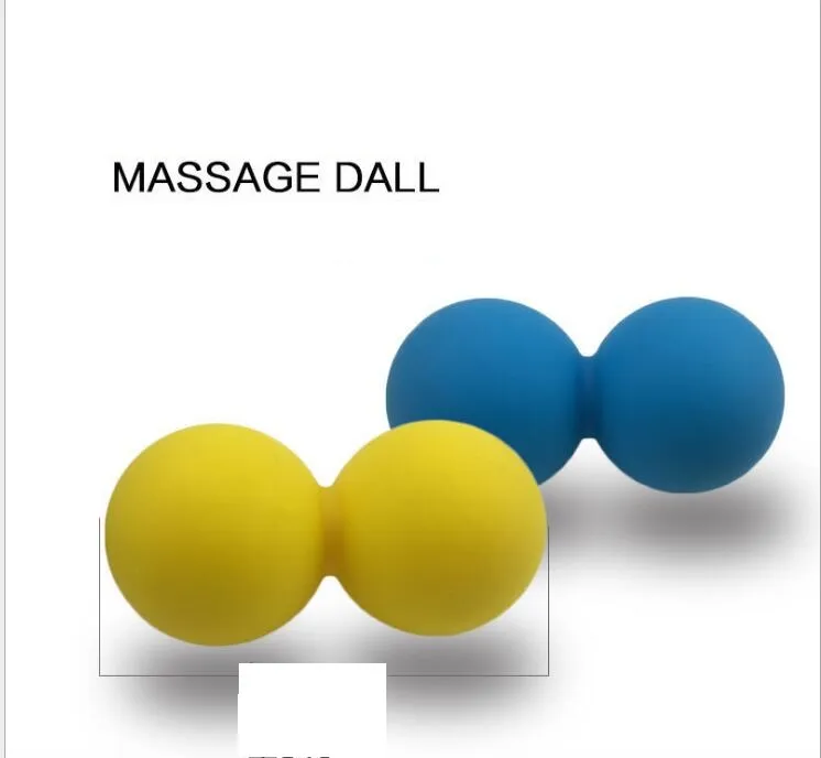 Silicone Plastic Peanut Yoga Massage Massager Ball Rollers Back Trigger Point Therapy Sports Gym Release Excise Mobility Tools