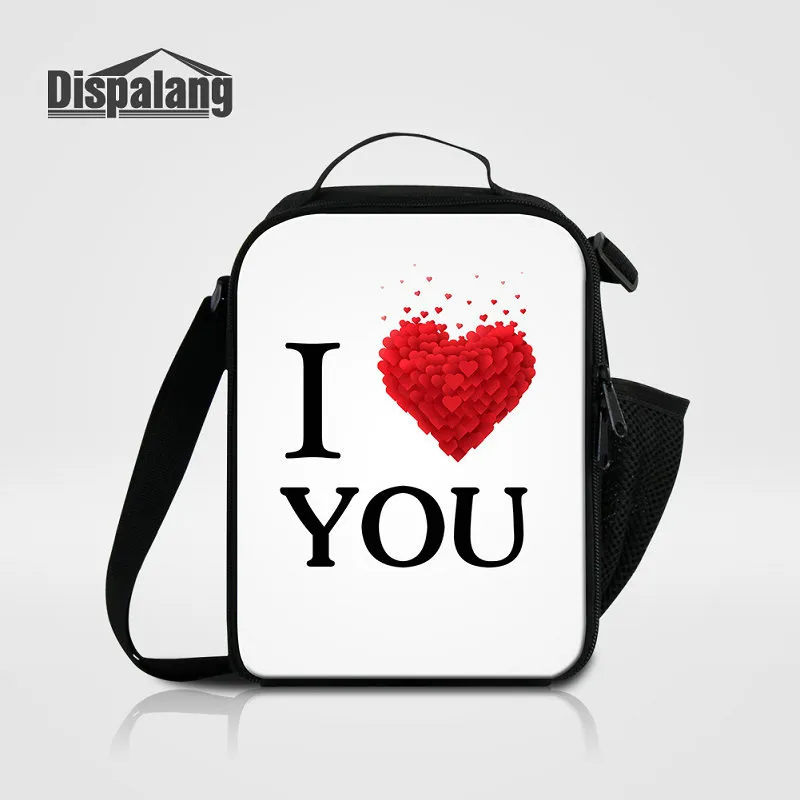 Valentijnsdag cadeau koeler lunch bags draagbare eten lunch zak kinderen mooie kleine thermische lunchbox voor schooldruppel