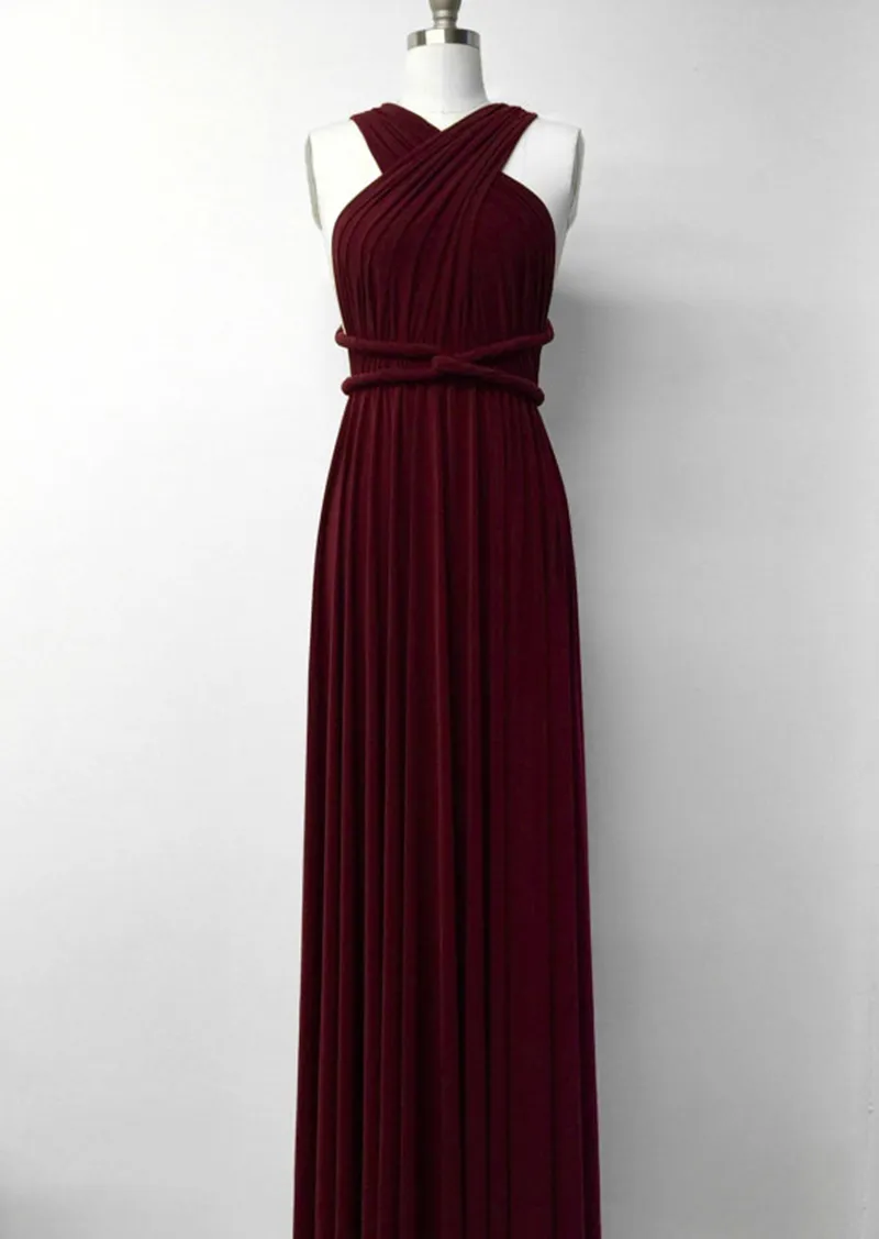 Burgundy sales multiway dress