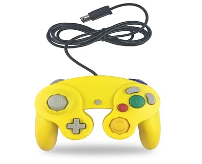 100 pçs / lote transporte rápido venda quente 12 cores wired game controller gamepad joystick para ngc gamecube