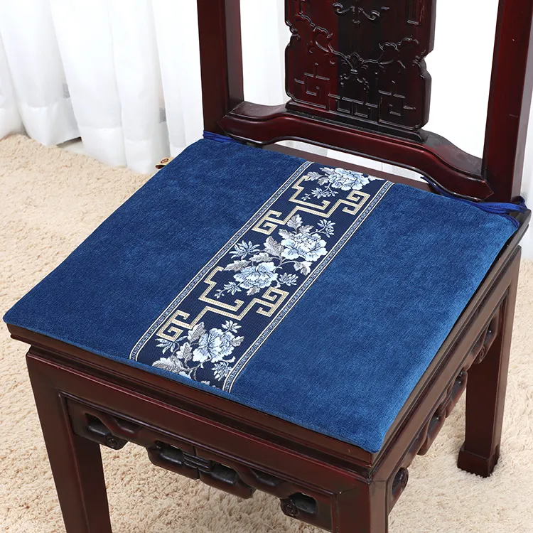 Patchwork Velvet Lace Car Chair Seat Cushion Classic High End Europe style sponge Luxury Sofa Seat Chair Cushions
