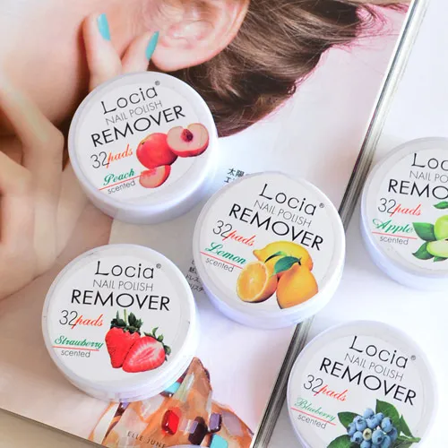 Новые Locia лак для ногтей Remover нетоксичный фруктовый вкус хлопок ногтей полотенце очиститель УФ-гель для снятия лака