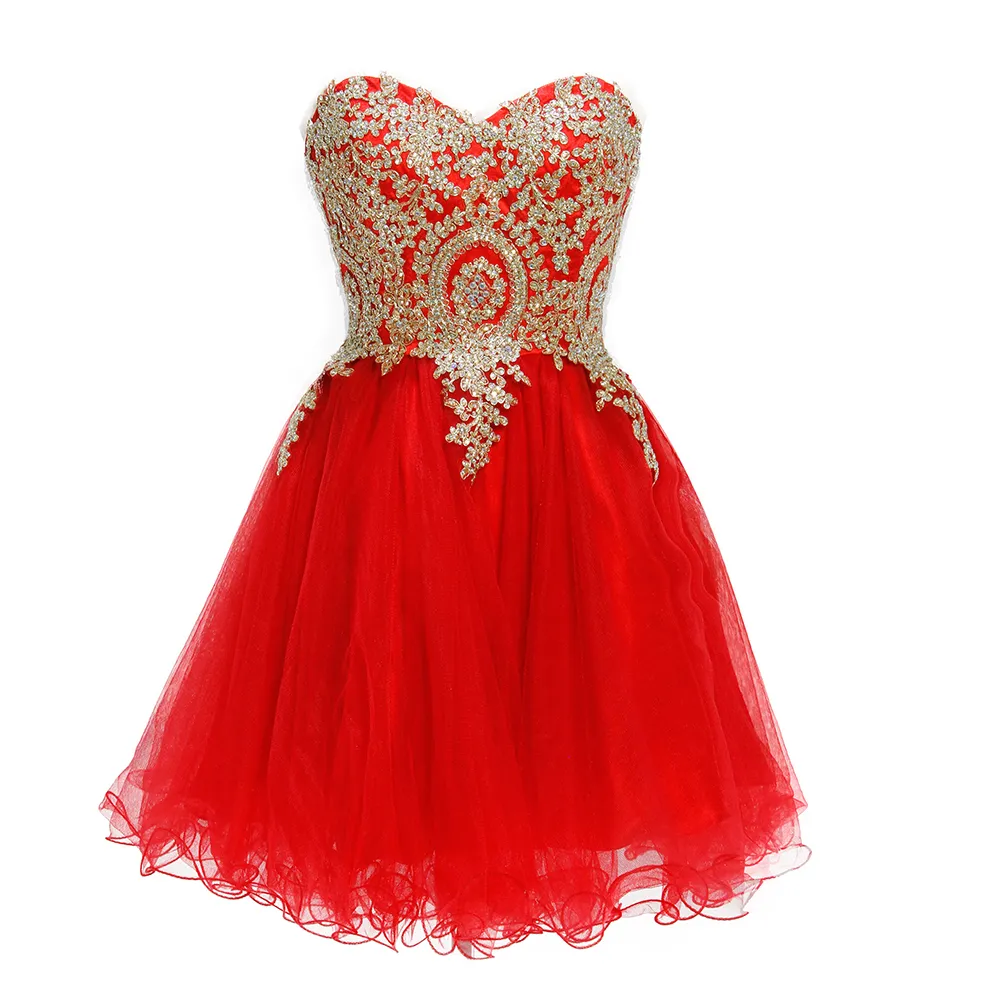Krótkie suknie promowe 2021 Burgundia Sukienka Homecoming Party Red Blue Pagewant Suknie Specjalne okazje Dress Dubai Koraliki Perły Lace Up Tani