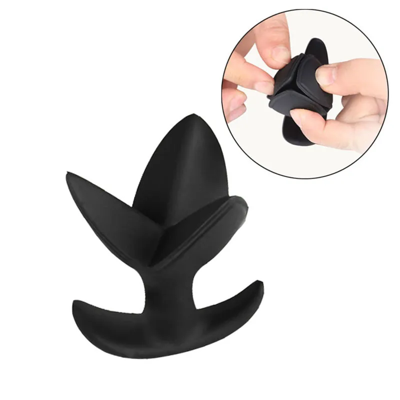 Weiche Silikon Blume Öffnung Anal PlugGay Erotische Spielzeug Öffnung Butt Plug Anal Expander G-punkt Prostata Stimulator Anus Dilatator s924