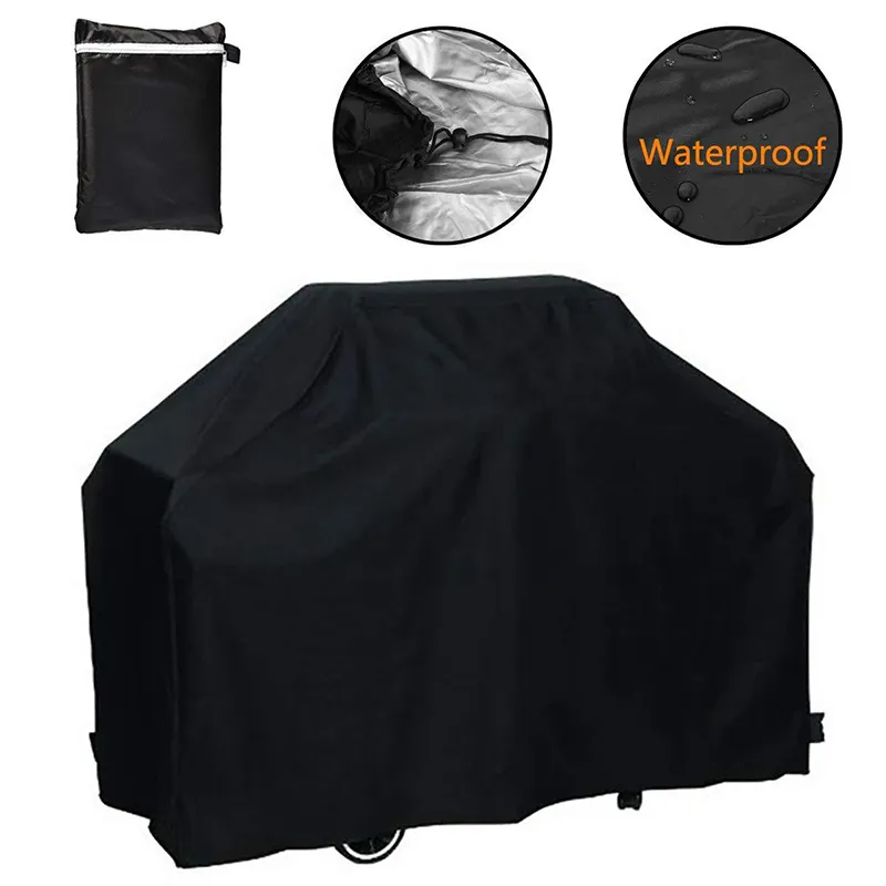 Vattentät Grill Grill Cover Oxford UV Hämmade Regntäta Anti Damm för Utomhus Grill Grill BBQ Tools Gadgets