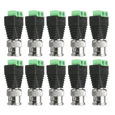 10pcs Coaxial CAT5 6 Para BNC Camera CCTV TV Video Balun Cable